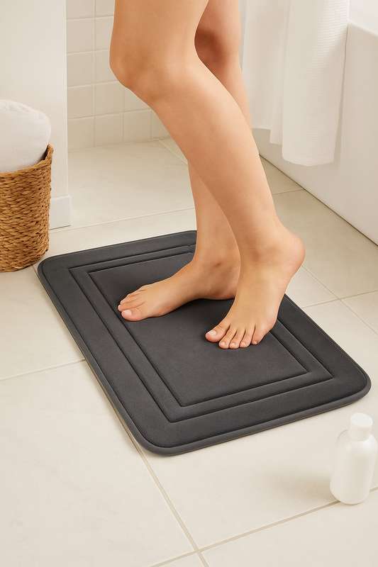 Senza® Coral Velvet Memory Foam Bath Mat 600x400mm