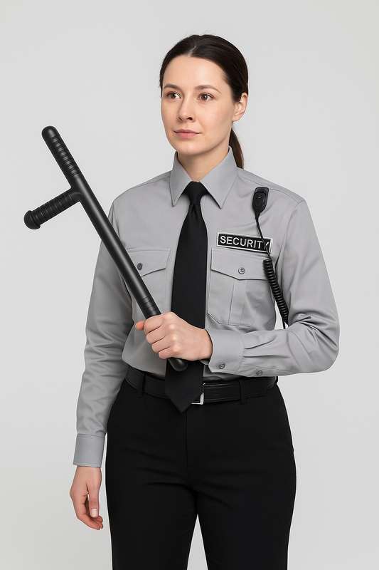 Senza® Heavy Duty Anti-Riot T Baton For Self-Defense