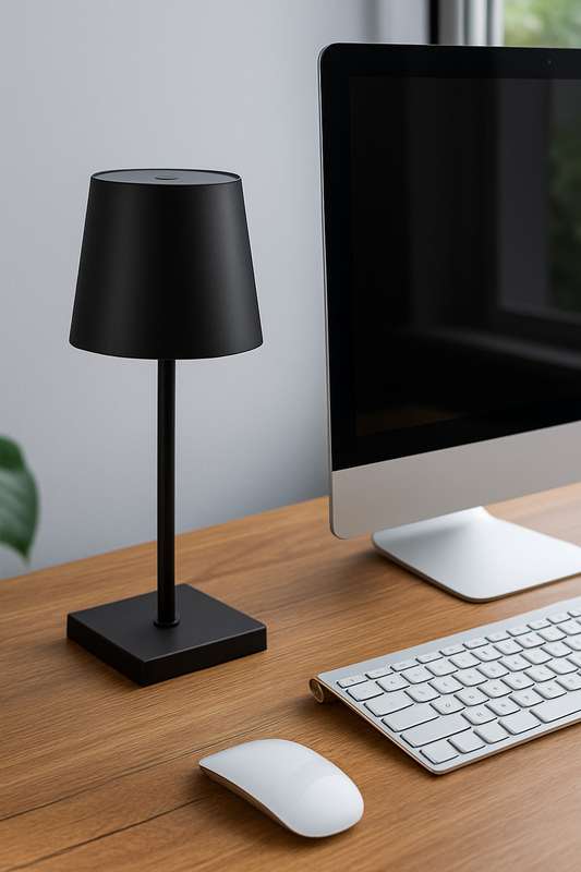 Senza® LED Office Table Black Rechargable USB Lamp