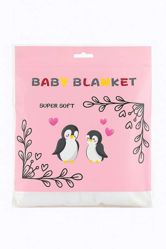 Senza® Plush Luxury Winter Baby Blanket 900mm X 1300mm Blue