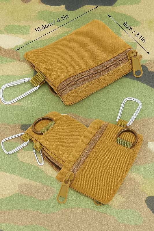 Senza® Small Tactical Hunting Belt Pouch With Compartments & Hook