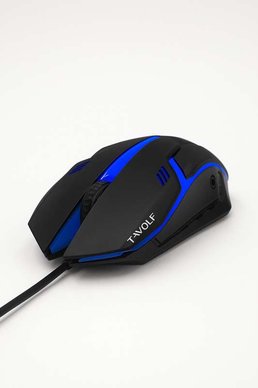 T-wolf V1 RGB Wired Portable USB Gaming Optical Mouse Wired