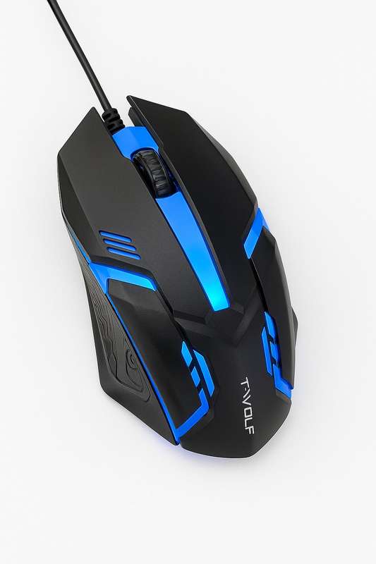 T-wolf V1 RGB Wired Portable USB Gaming Optical Mouse Wired
