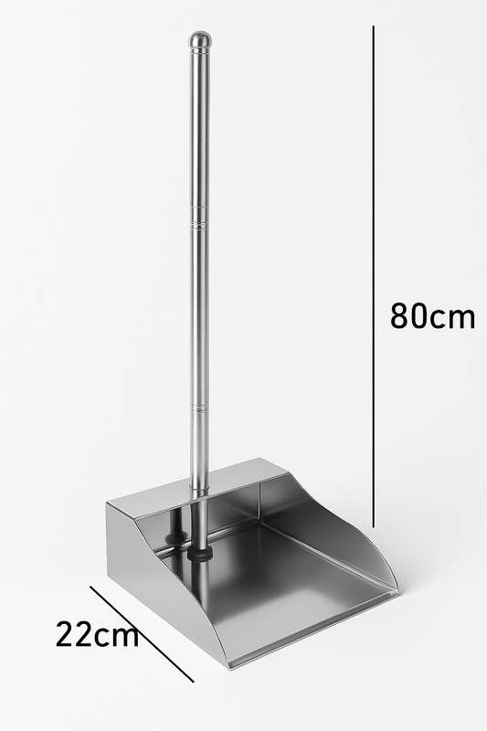 Senza® Stainless Steel Dustpan with Long Handle