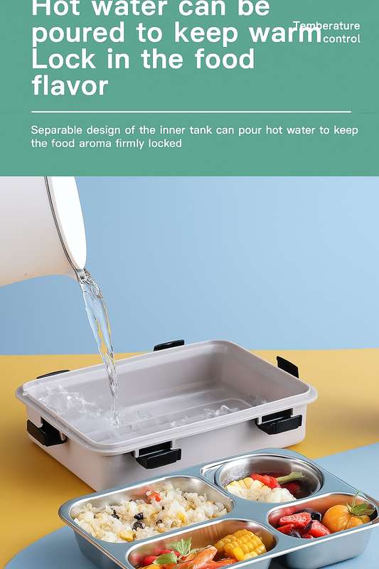 Senza® Thermal Insulated Multiple 3 Compartment Lunch Box