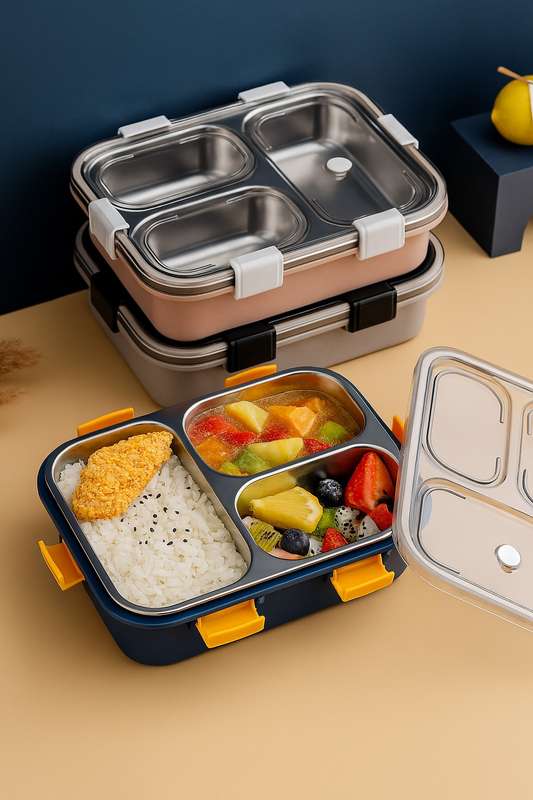 Senza® Thermal Insulated Multiple 3 Compartment Lunch Box