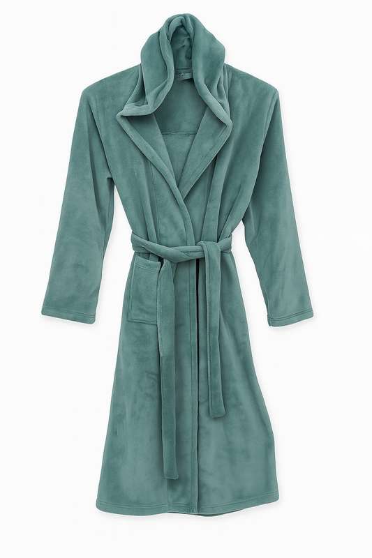 Unisex Coral Fleece Hooded Winter Gown