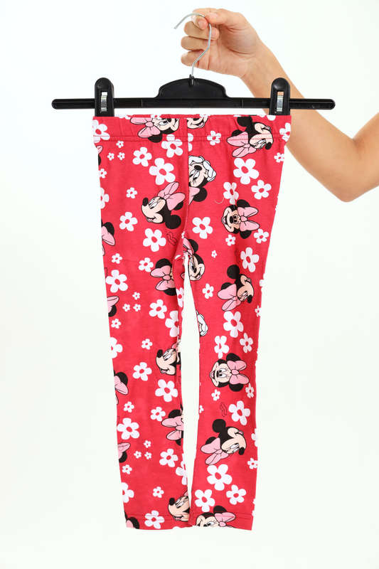Young Girls Pull-Up Printed Leggings 2 to 7 Years