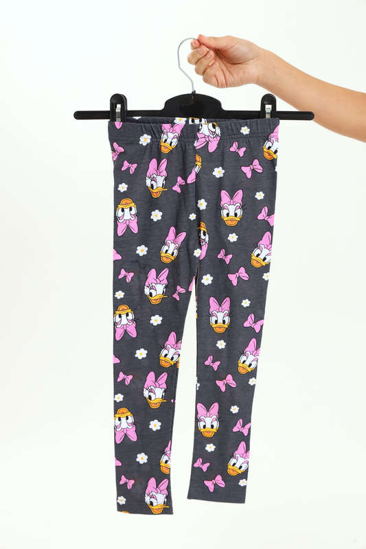 Young Girls Pull-Up Printed Leggings 2 to 7 Years