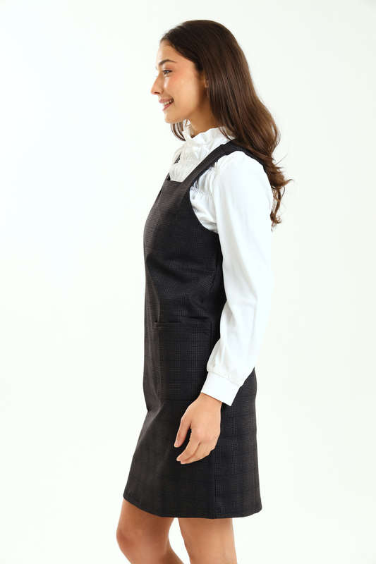 Barbi Mini Pinafore Office Dress