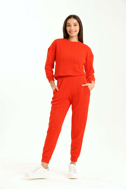 Ladies 2 Piece Hotshell Ribbed Tracksuit Set