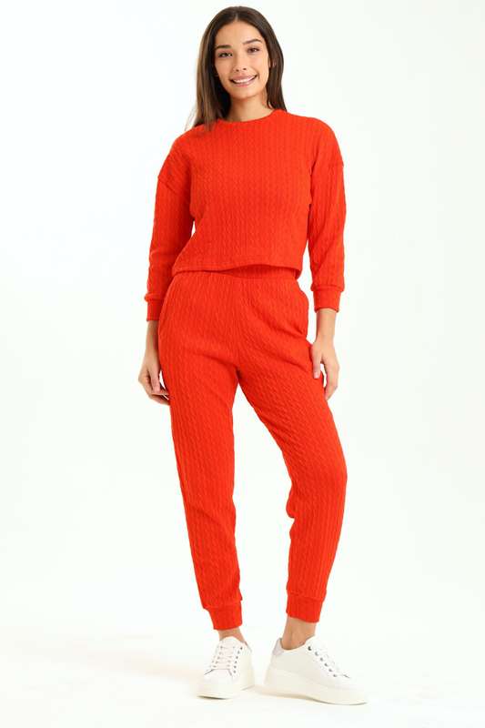 Ladies 2 Piece Hotshell Ribbed Tracksuit Set