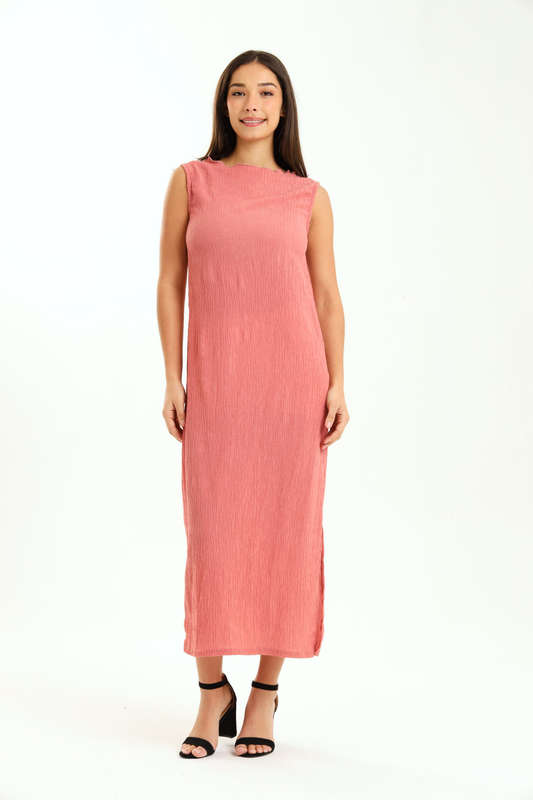 Ladies Aloruh Textured Sleeveless Midaxi Bodycon Dress
