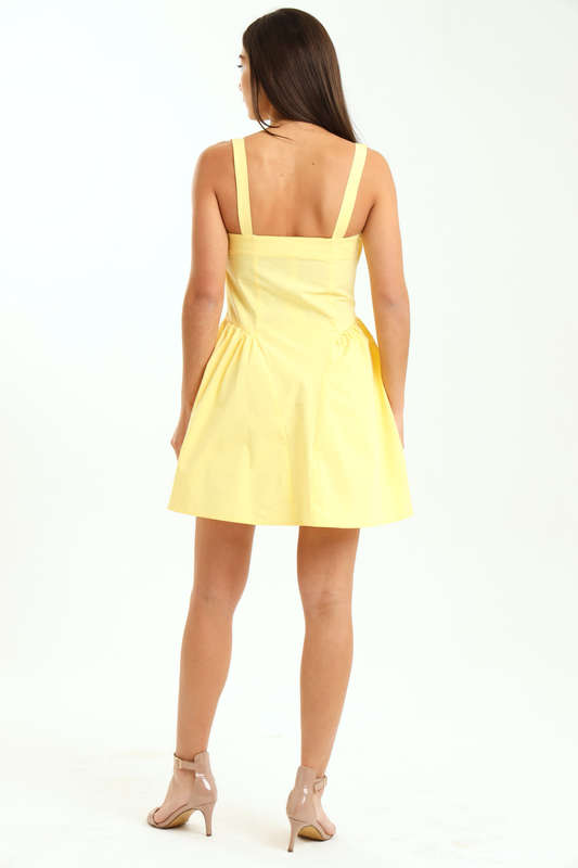 Ladies Branded Heidi Petite Bubble Hem Mini Dress