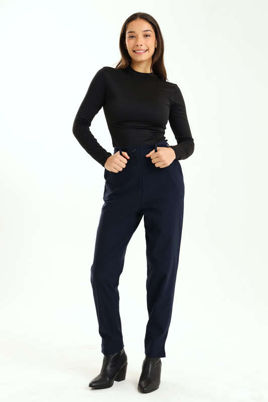 Ladies Casual Formal Navy Office Pants