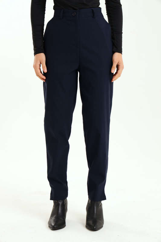 Ladies Casual Formal Navy Office Pants