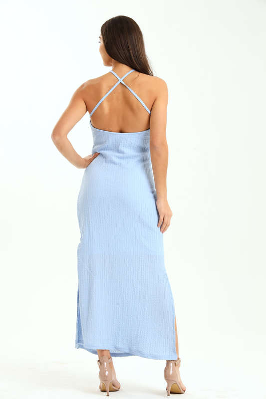 Ladies Dakota Halter Maxi Dress