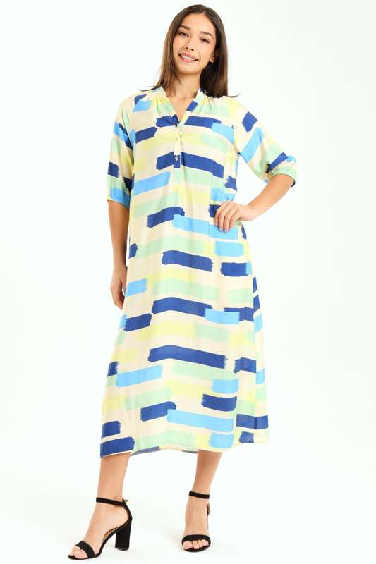 Ladies Morgan Printed Loose Fit Printed Midaxi Dress