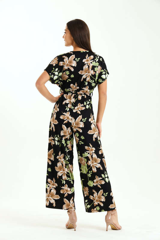 Ladies Printed Short Sleeve Summer Jumpsuit