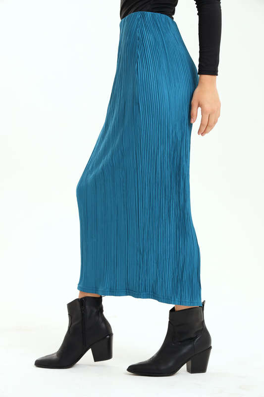 Ladies Textured Maxi Slitted Office Skirt