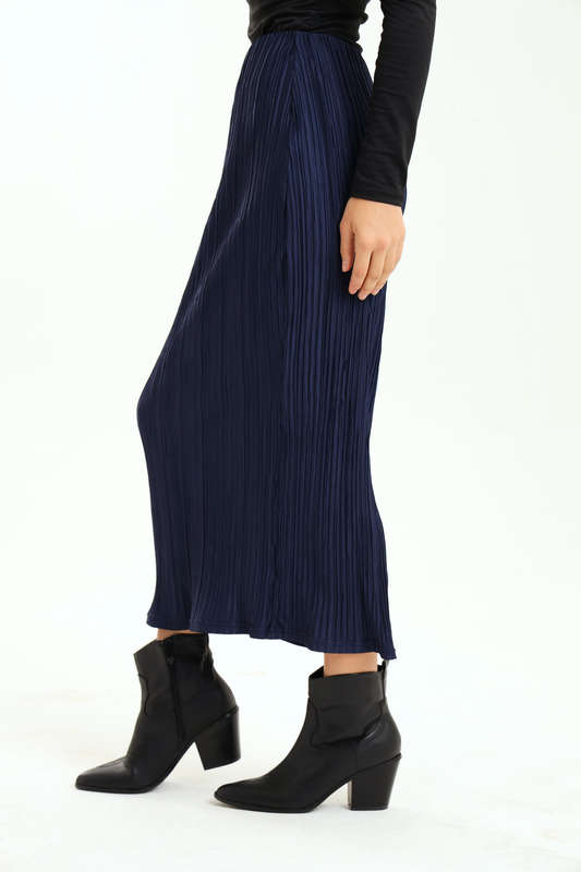 Ladies Textured Maxi Slitted Office Skirt