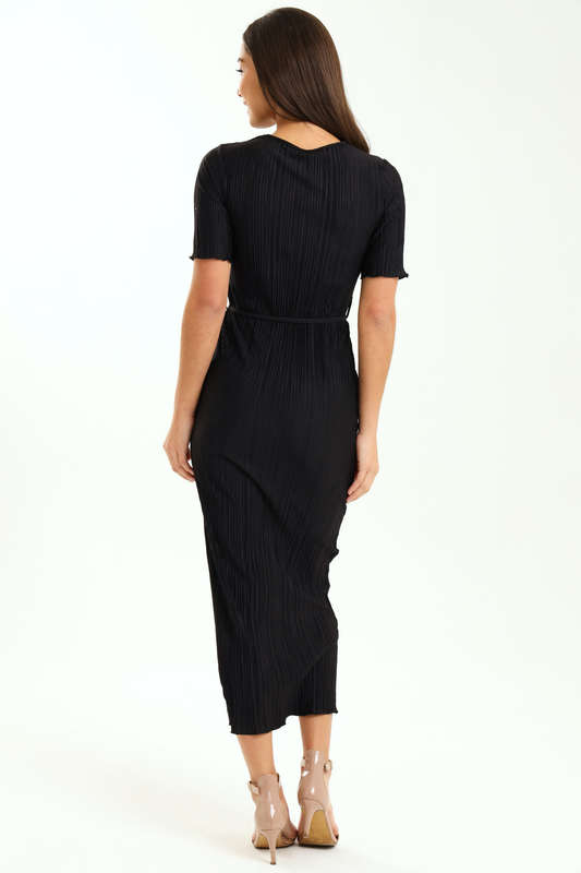 Ladies Zuri Short Sleeve Belted Midaxi Dress
