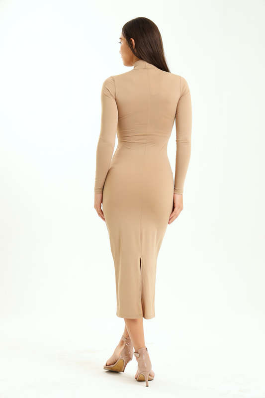 Lucy Skin Tight Long Sleeve Bodycon Dress