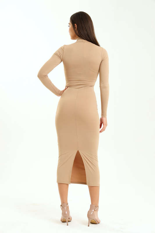 Lucy Skin Tight Long Sleeve Bodycon Dress