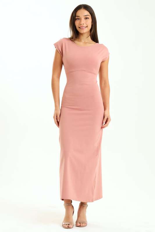 Melody Asymmetric Skin Tight Open Back Bodycon Dress