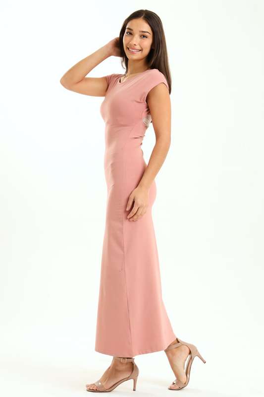 Melody Asymmetric Skin Tight Open Back Bodycon Dress