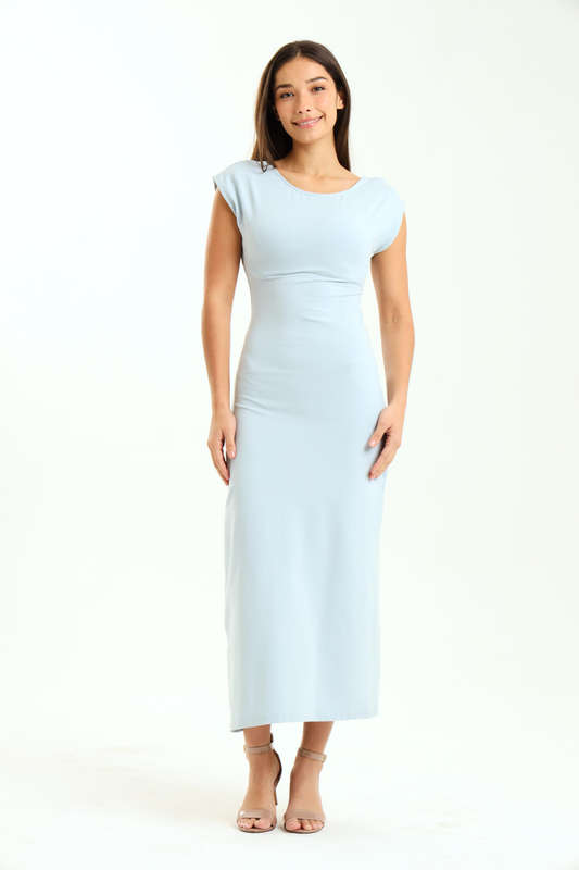 Melody Asymmetric Skin Tight Open Back Bodycon Dress