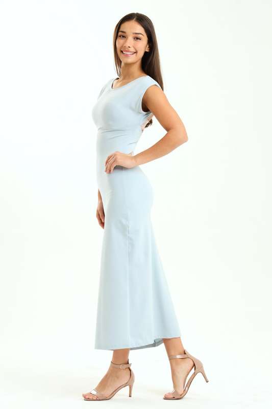 Melody Asymmetric Skin Tight Open Back Bodycon Dress