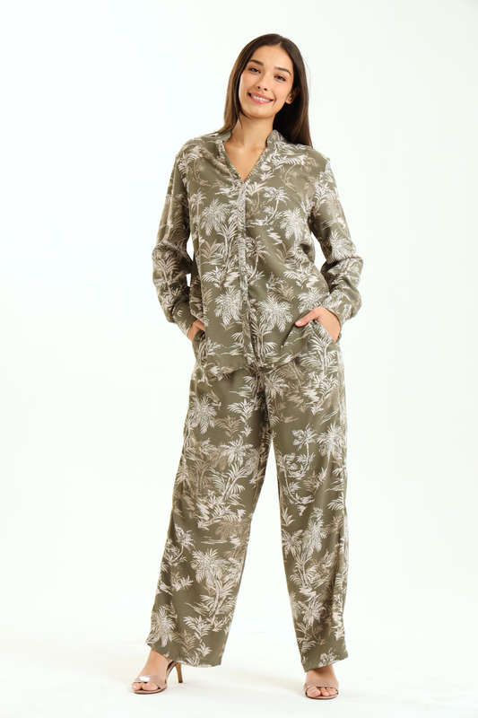 Nora 2 Piece Floral Printed Slack Suit