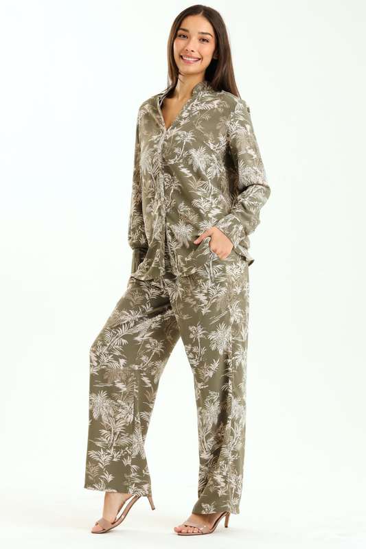 Nora 2 Piece Floral Printed Slack Suit