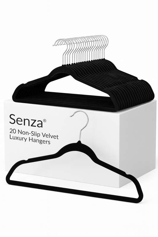 Senza® 20 Non-Slip Velvet Luxury Hangers