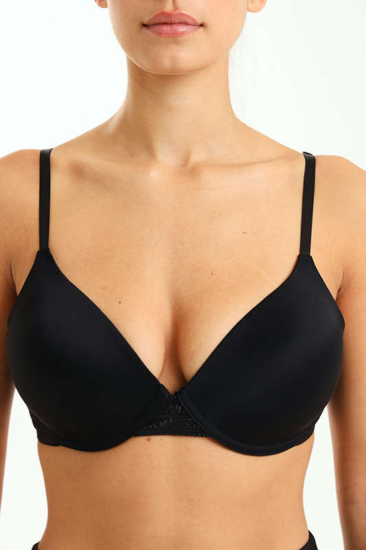Steve Madden Black Padded Underwire Lounge Bra