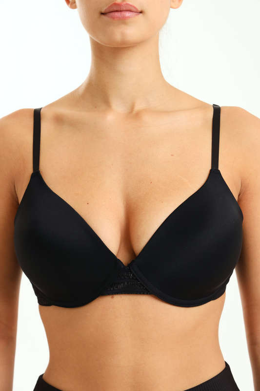 Steve Madden Black Padded Underwire Lounge Bra