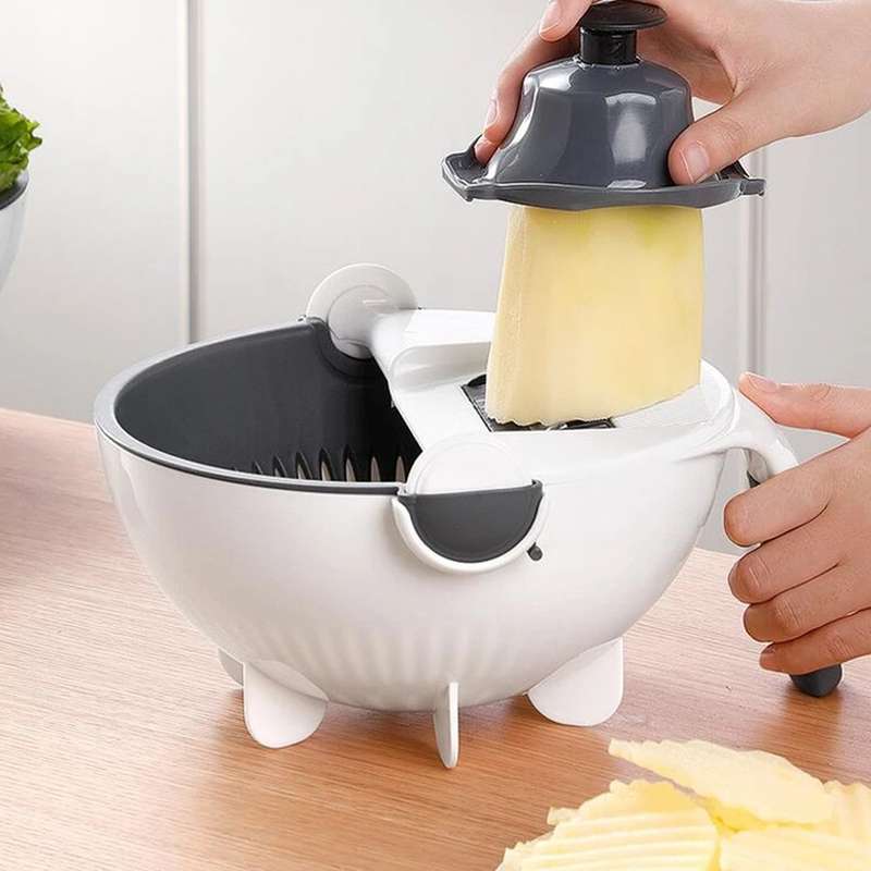 9 in 1 Vegetable Chopper Bowl & Colander Set
