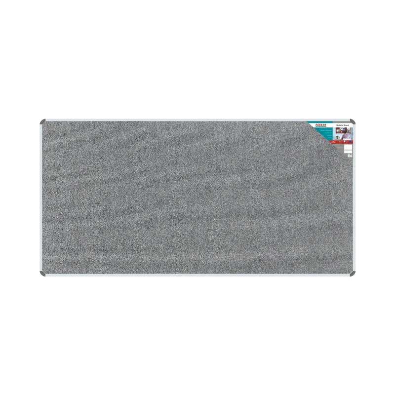 Bulletin Board Ribbed Aluminium Frame (2400x1200mm - Laurel)