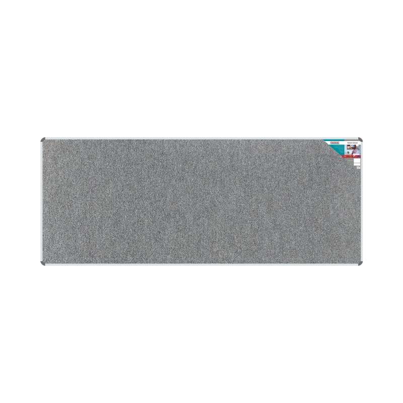 Bulletin Board Ribbed Aluminium Frame (3000x1200mm - Laurel)