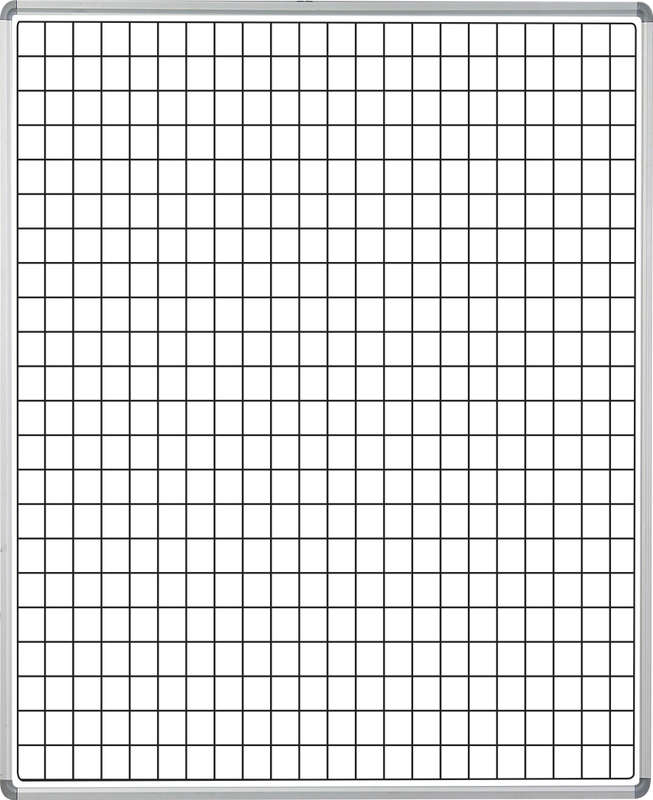 Educational Board Magnetic Whiteboard (1220*920 - White Squares - Side Panel - Option A)