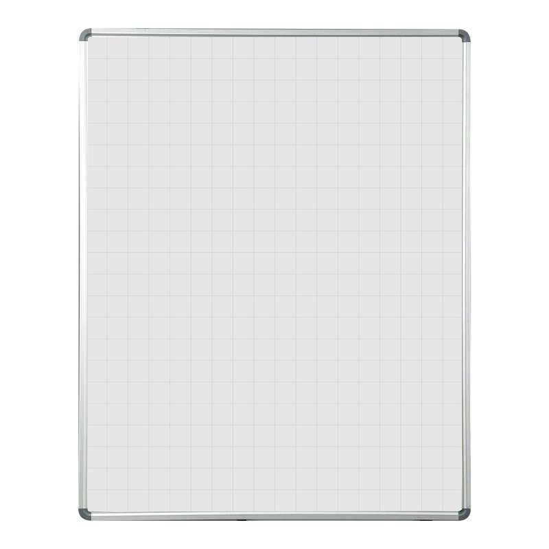 Educational Board Magnetic Whiteboard (1220*920 - Grey Squares - Side Panel - Option A)