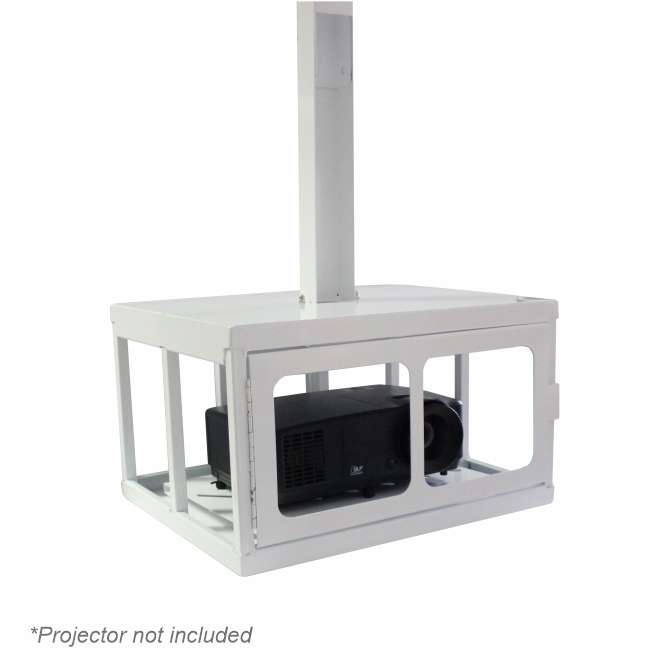 Data Projector Ceiling Mounting Bracket (Lockable Security Cage - 450x220x340mm)