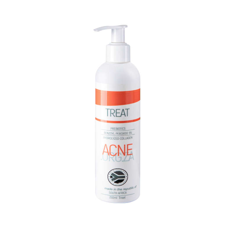 Acne.org.za - TREAT - Acne treatment with prebiotics and benzoyl peroxide