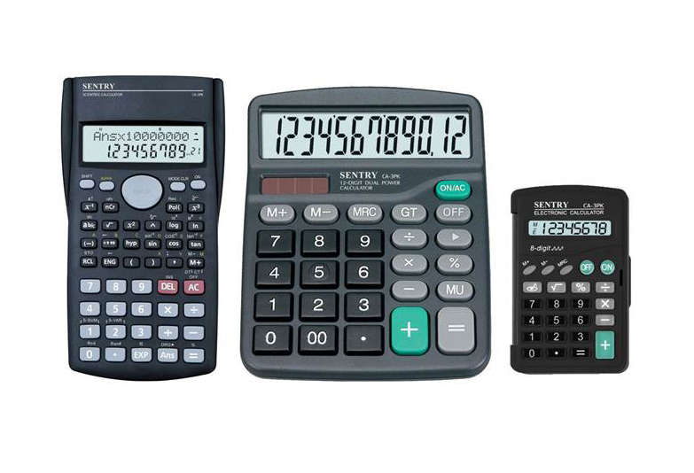 Sentry Triple pack home and office calculators - CA3PK