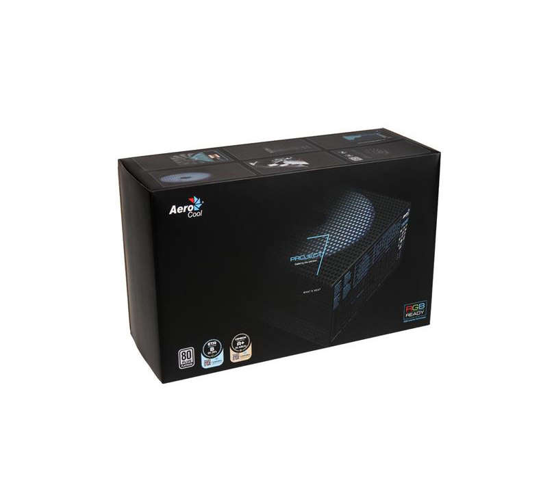 AeroCool Project 7 RGB Ready 850w 80 Plus Platinum Certified Modular Power Supply