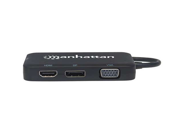 Manhattan USB-C 4-in-1 Audio/Video Converter