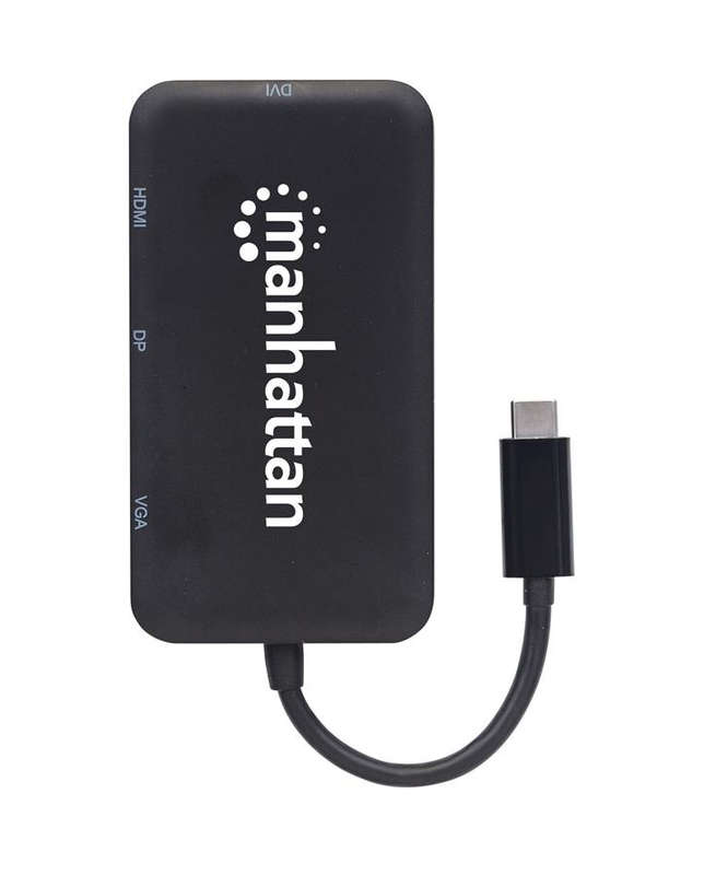 Manhattan USB-C 4-in-1 Audio/Video Converter