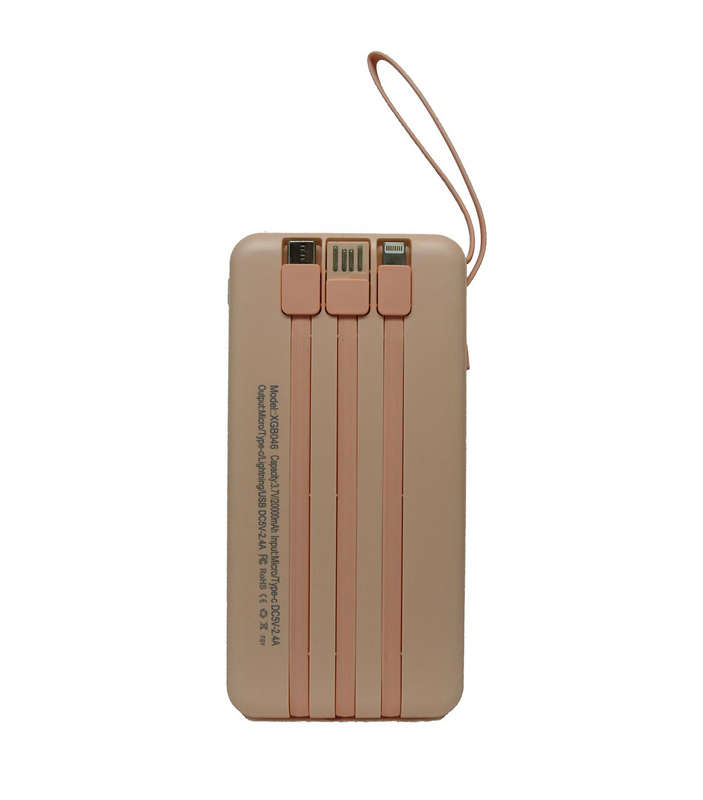 Viaking Power Bank 10000 mAh Capacity- Colour Light Pink