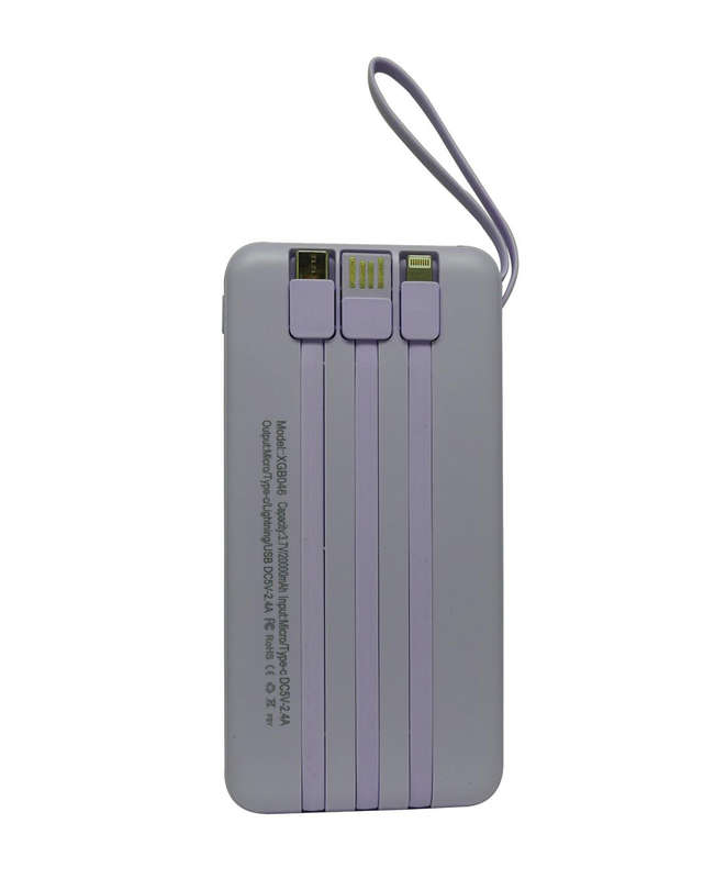 Viaking Power Bank 10000 mAh Capacity- Colour Purple